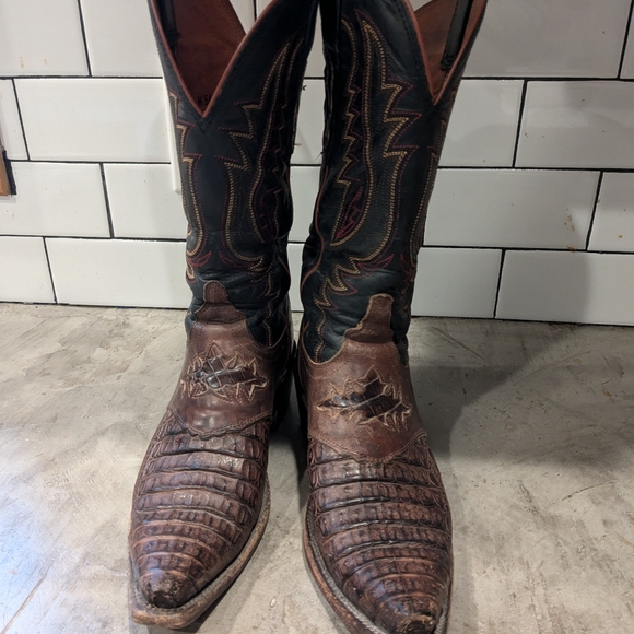 Lucchese Caimen Snip Toe Boots Women's 7.5 - Picture 5 of 7